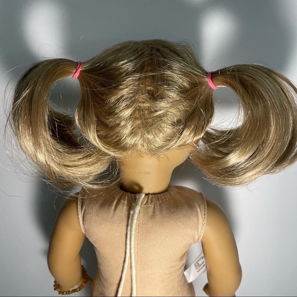 American GIrl Blonde Brown Eyes Pig Tails Freckles Weighted Sensory Doll - Picture 3 of 7